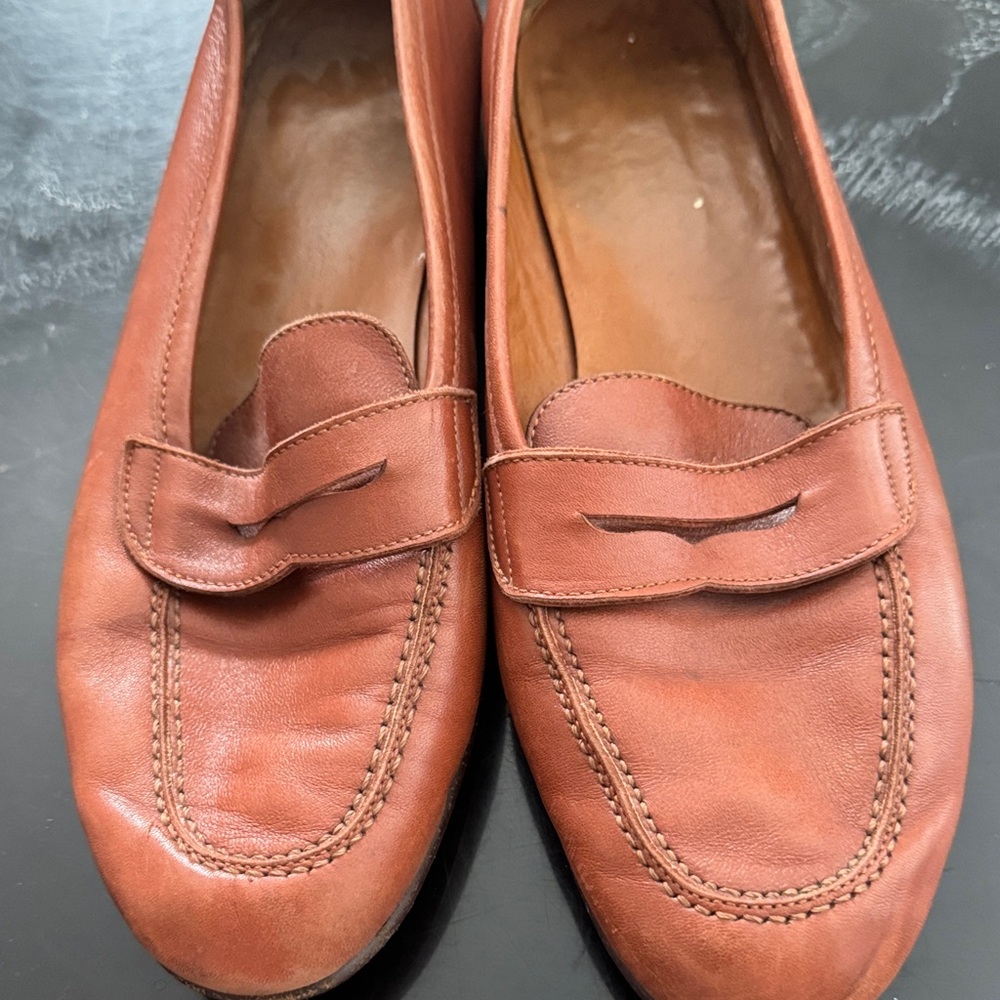 Salvatore Ferragamo Brown Leather Loafers